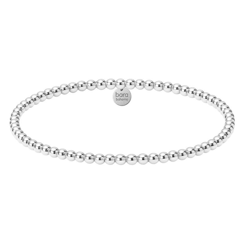 Classic 3MM  Sterling Silver Gold Filled Beaded Bracelet