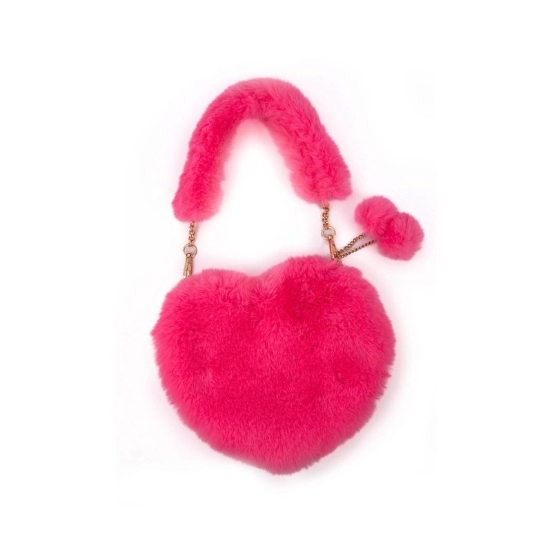 Pinky Promise Furry Fuchsia Purse