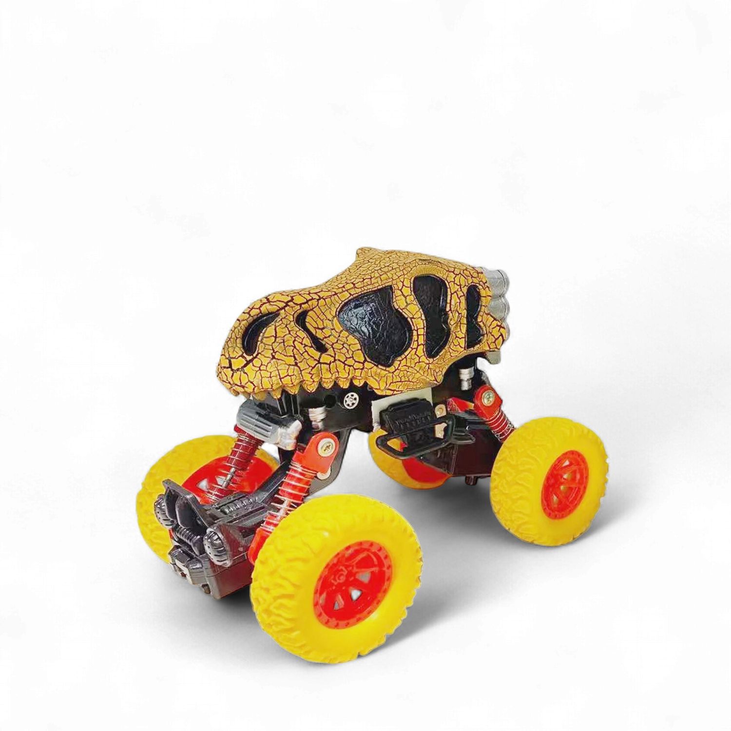 Crazy Truck - Pull Back Dinosaur Truck, Color: Yellow