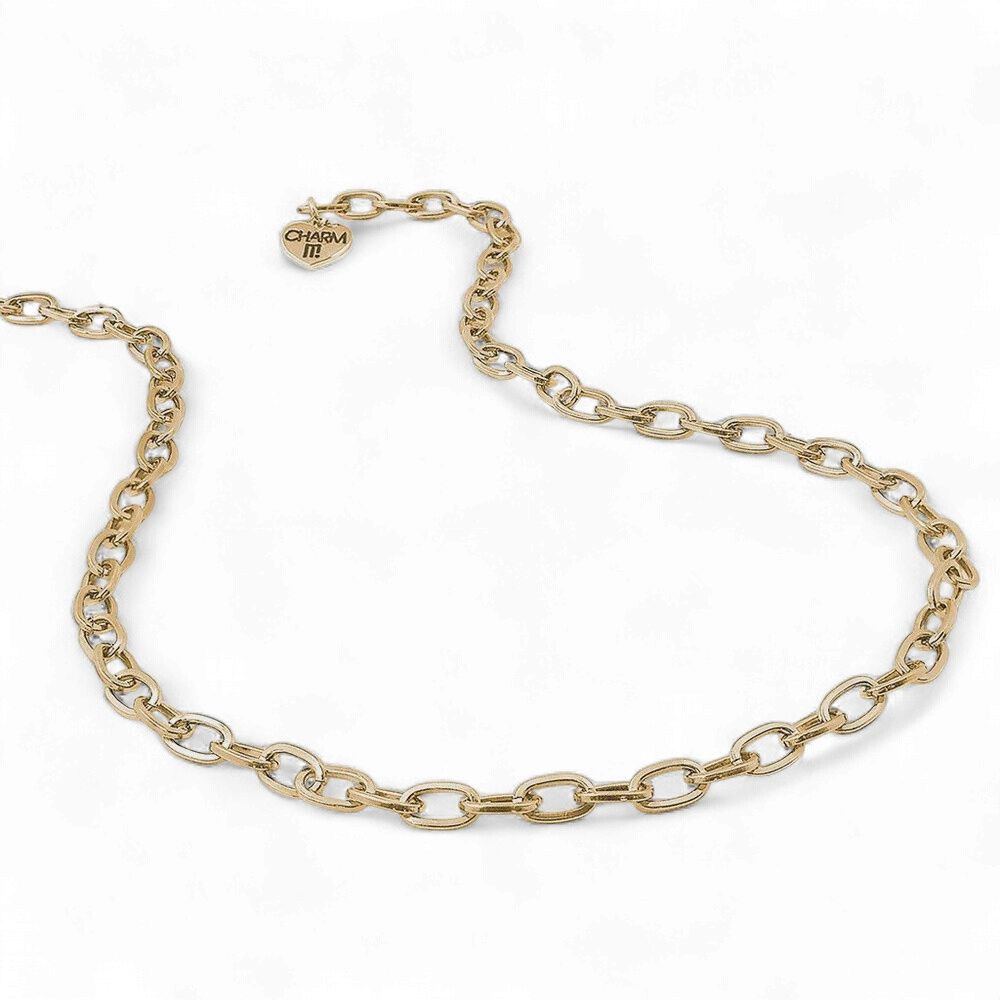 Charm It! Chain Necklace, Color: Gold