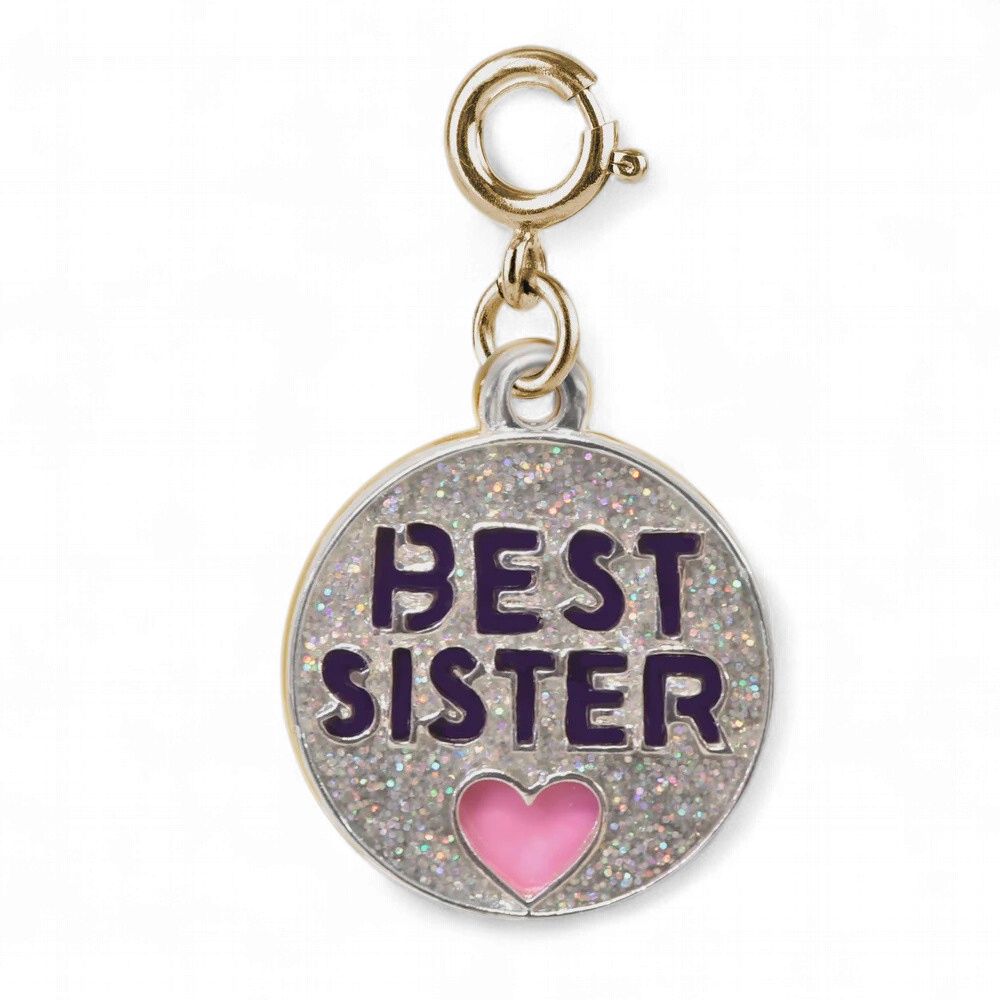 Charm It! Friends &amp; Family Charms, Style: Gold Glitter Best Sister