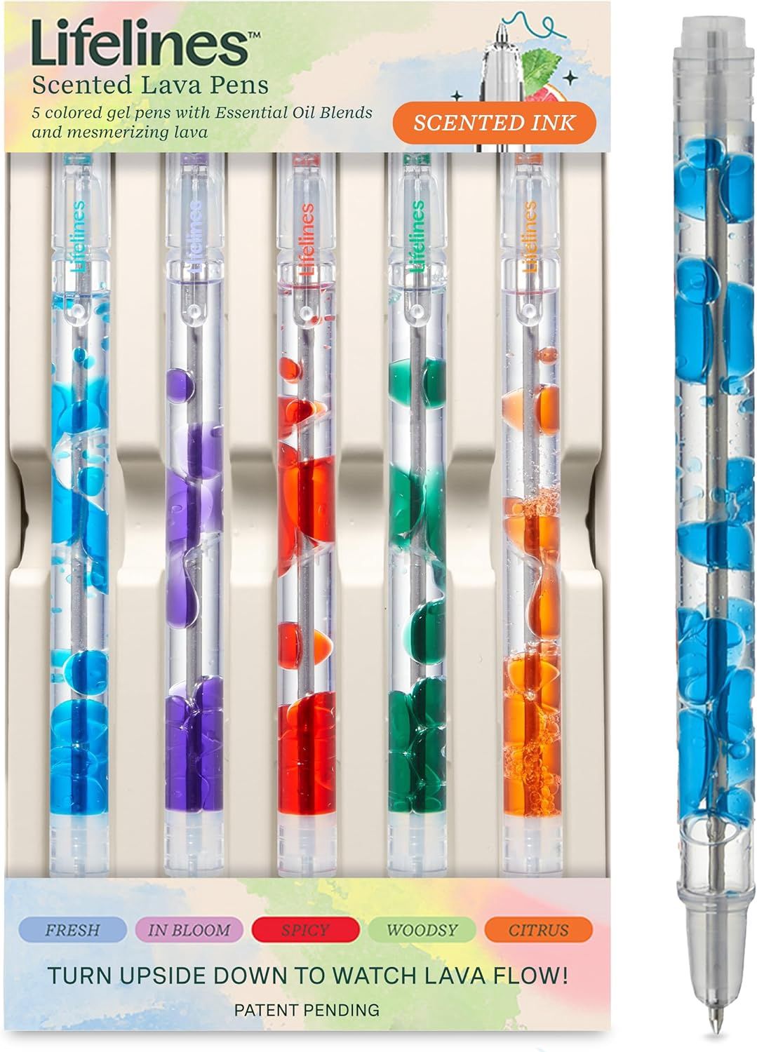 Scented Lava Pen Set - 5-Pack, Color: Classic