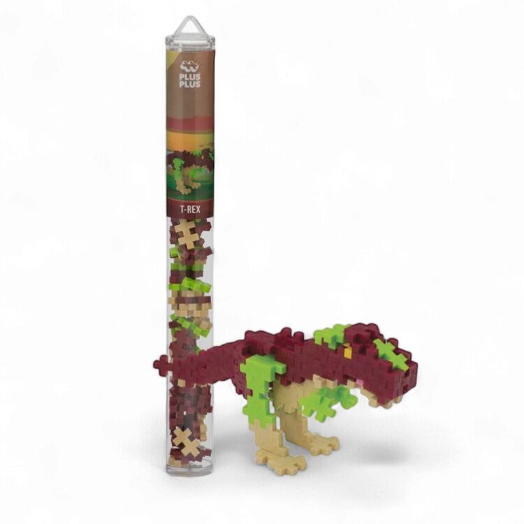 Plus Plus 70 pc Tubes- Dinosaurs, Style: T- Rex