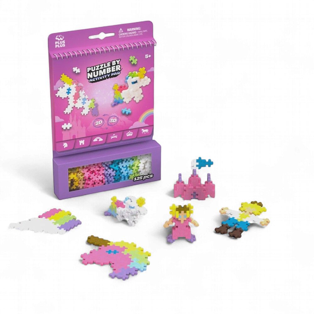 Puzzle By Number Activity Pad, Style: Fairytale