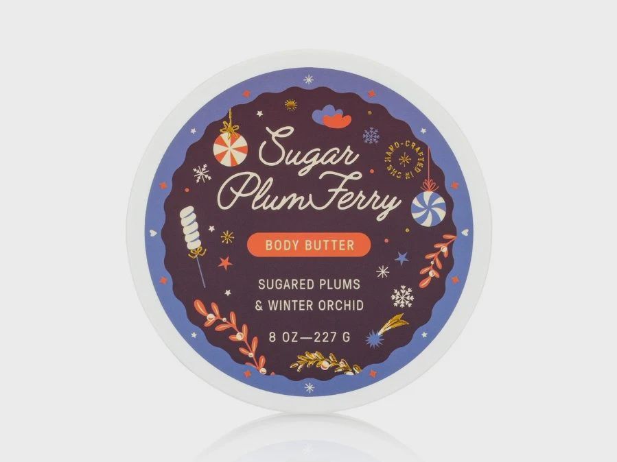 Body Butter (8oz), Scent: Sugar Plum Ferry
