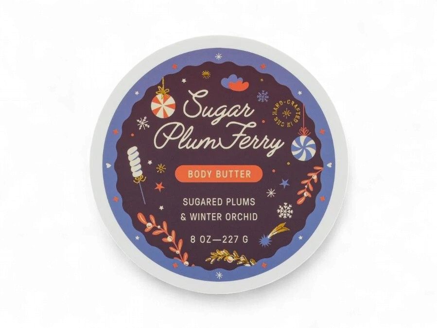 Body Butter (8oz), Scent: Sugar Plum Ferry