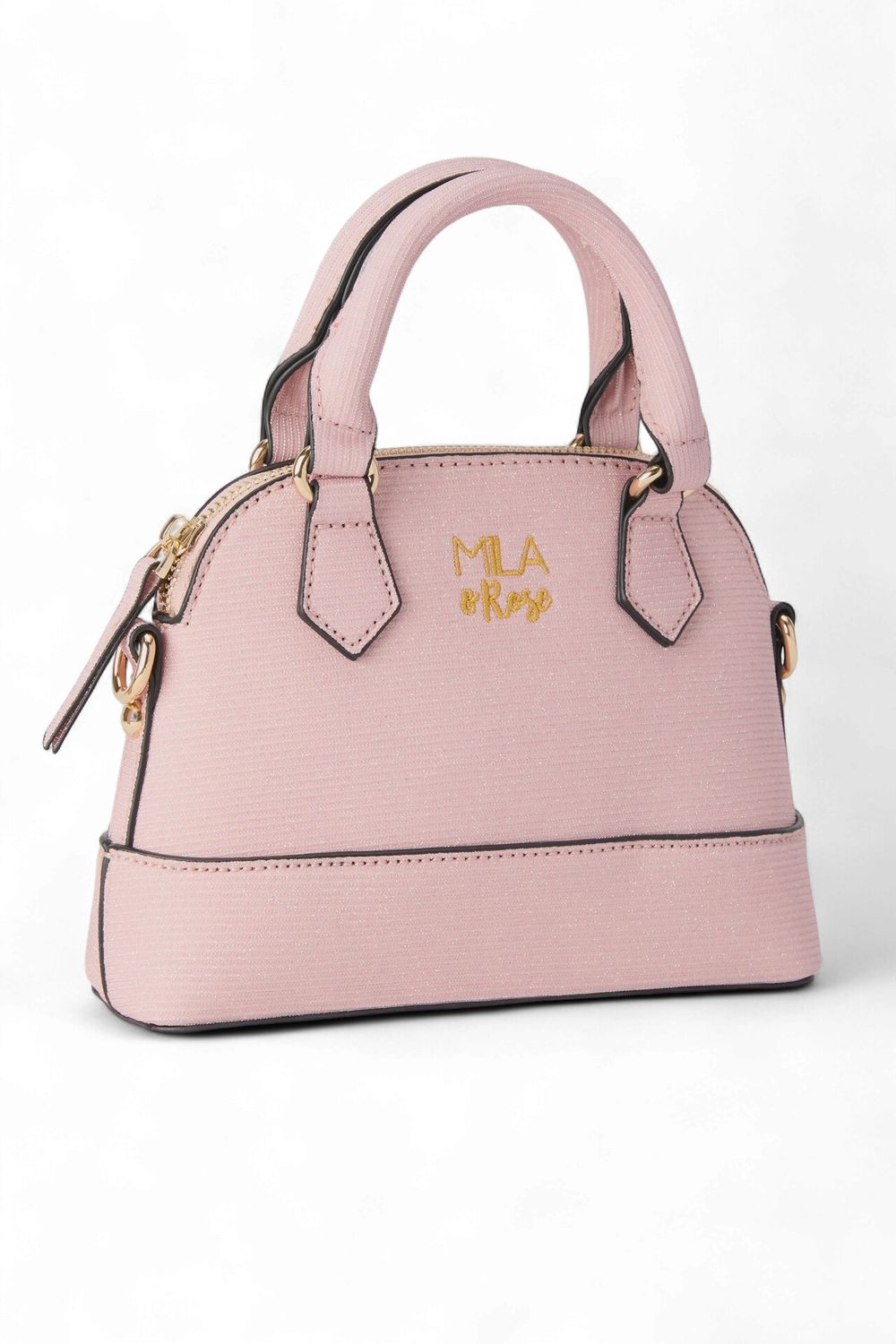 Girl's Crossbody Purse, Color: Light Pink Shimmer