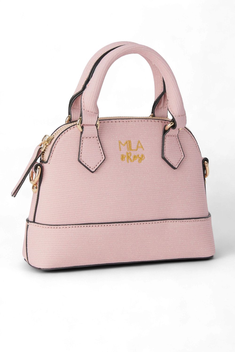 Girl's Crossbody Purse, Color: Light Pink Shimmer