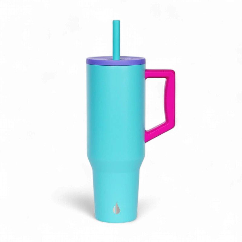 Commuter 40oz Tumbler, Color: Blue Tie Dye