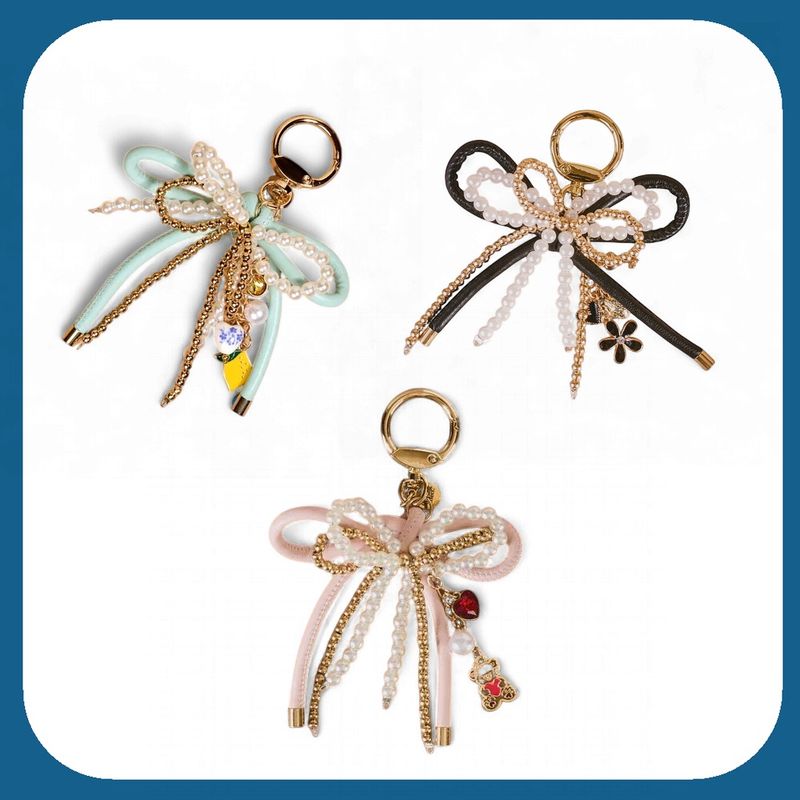 Layered Bows Bag Charm