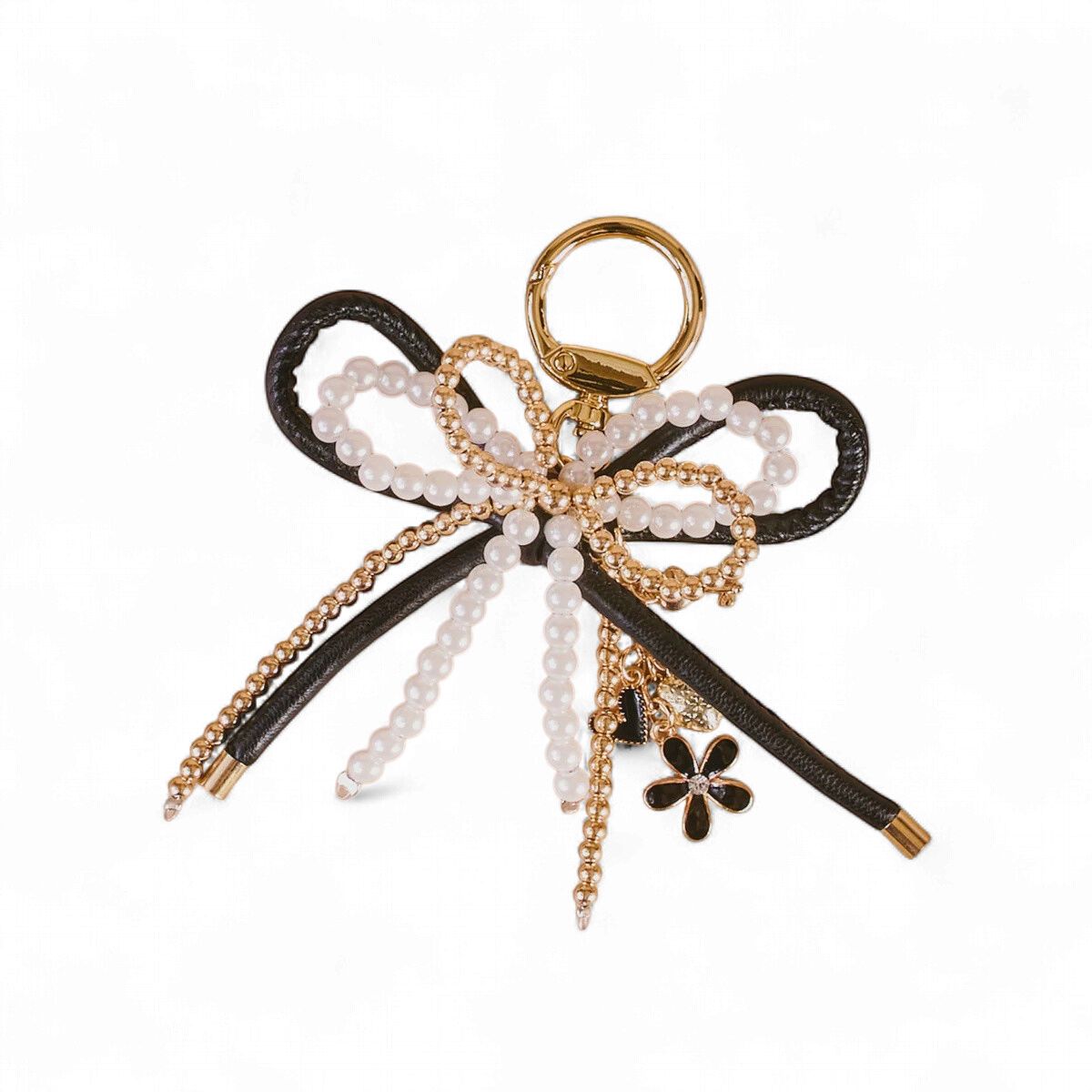 Layered Bows Bag Charm, Style: Luxe Glam