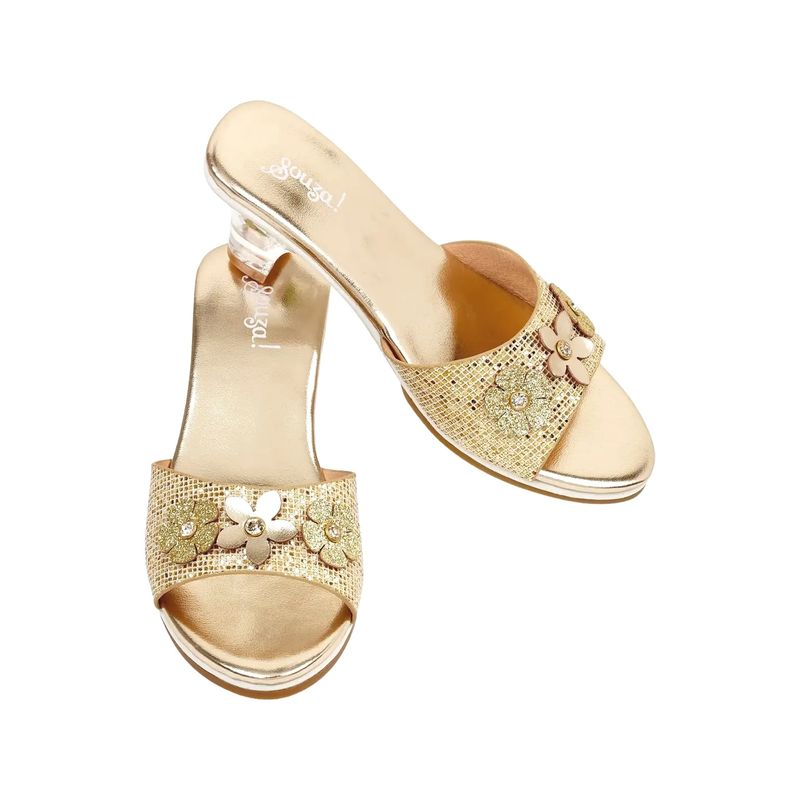 Slipper high heel Ellina, gold
