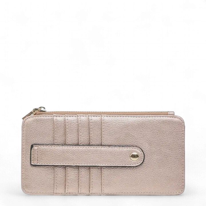 Saige Slim Card Holder Women's Wallet, Color: Rose Gold
