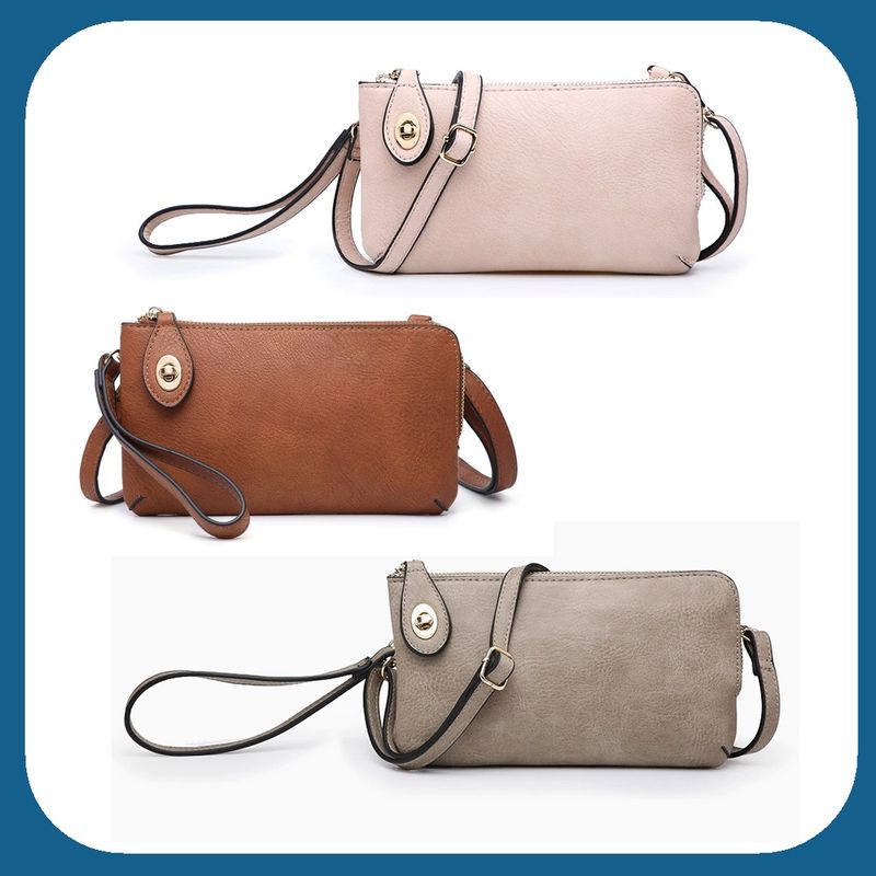 Kendall Crossbody/Wristlet w/ Twist Lock Closure