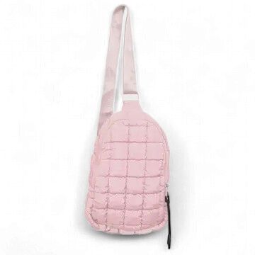 Quilted Sling Bag, Color: Light Pink