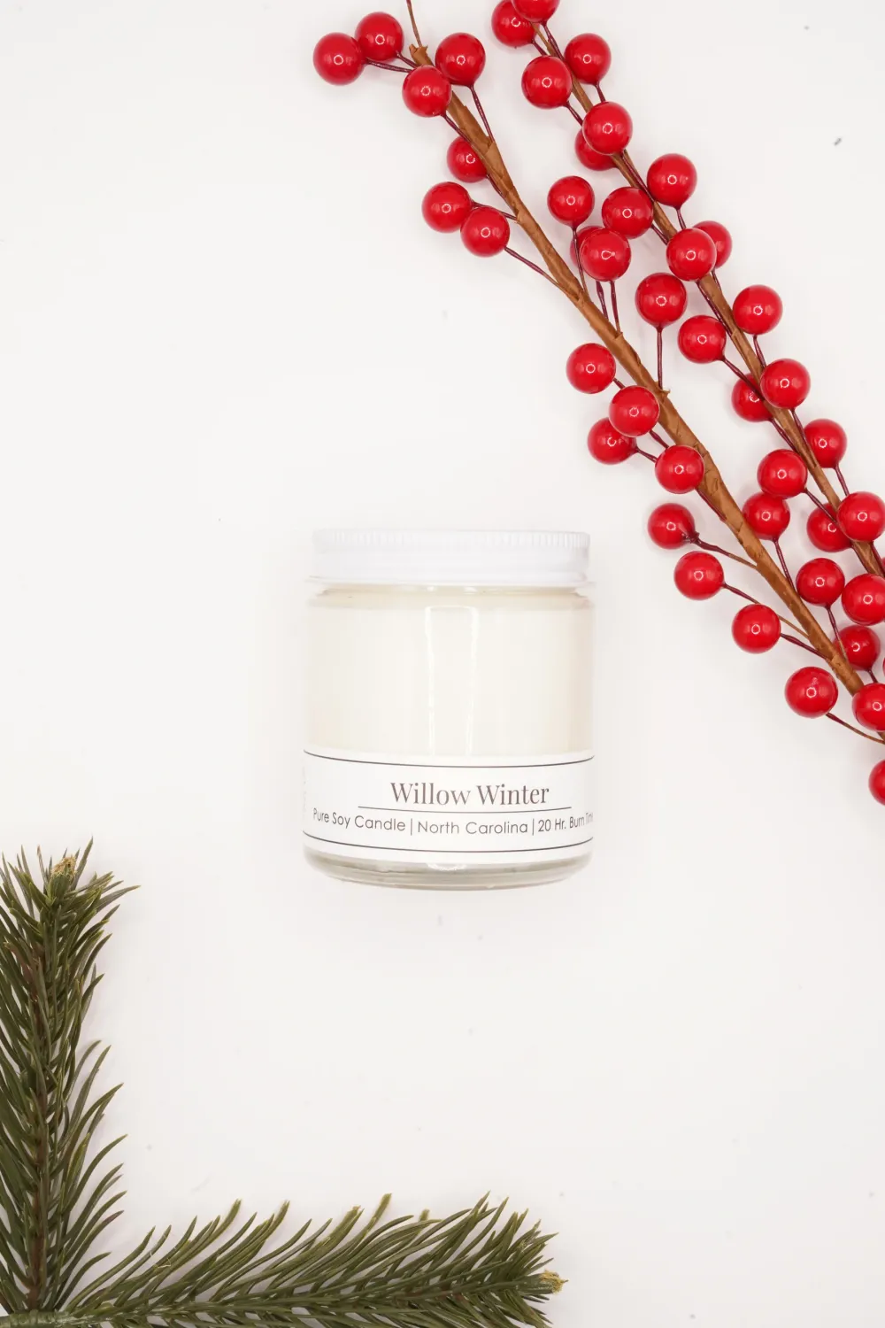Willow Soy Candle 4oz, Scent: Willow Winter