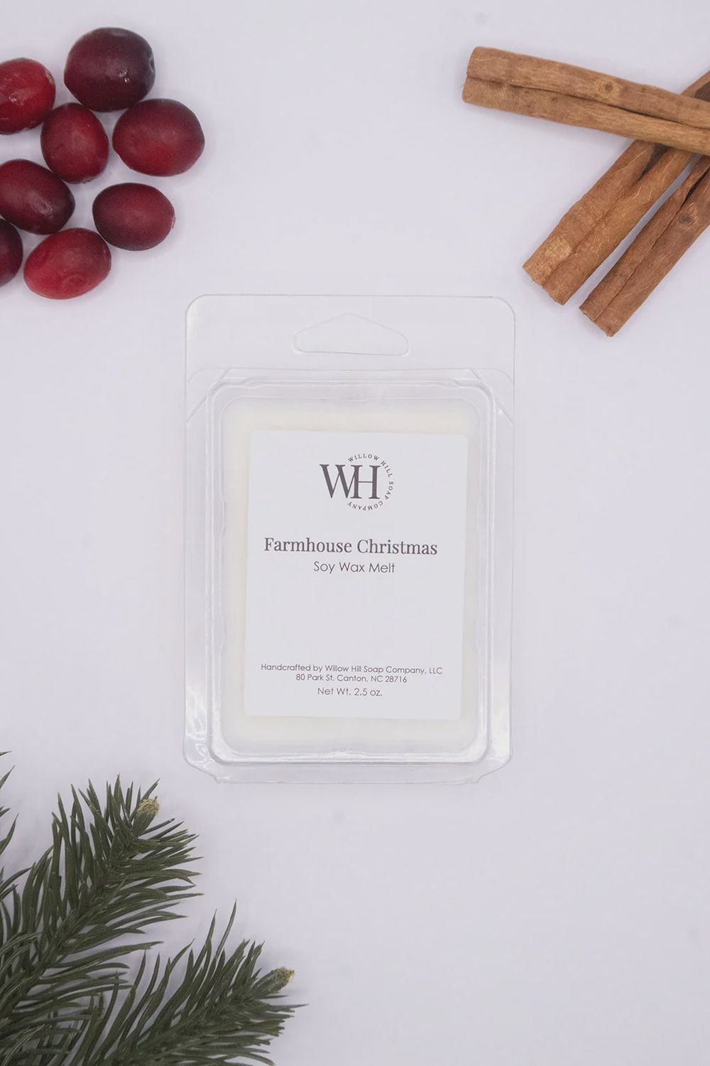 Willow Hill Wax Melts, Scent: Farmhouse Christmas