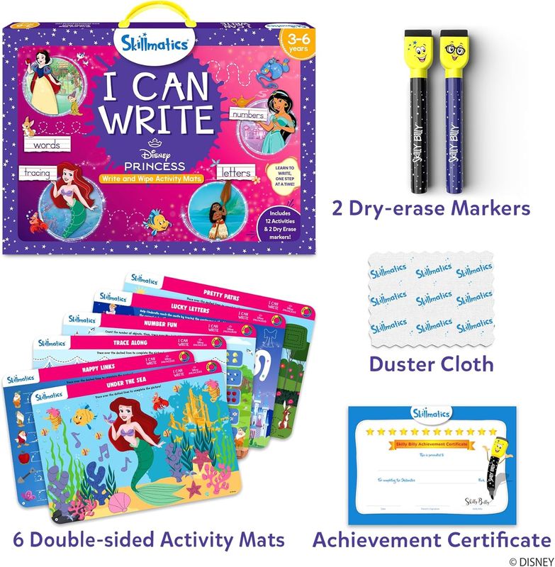 Write &amp; Wipe - I Can Write Disney Princesses