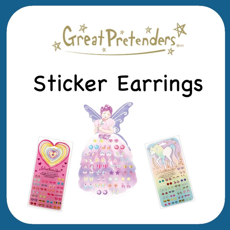 Sticker Earrings, 30 pairs
