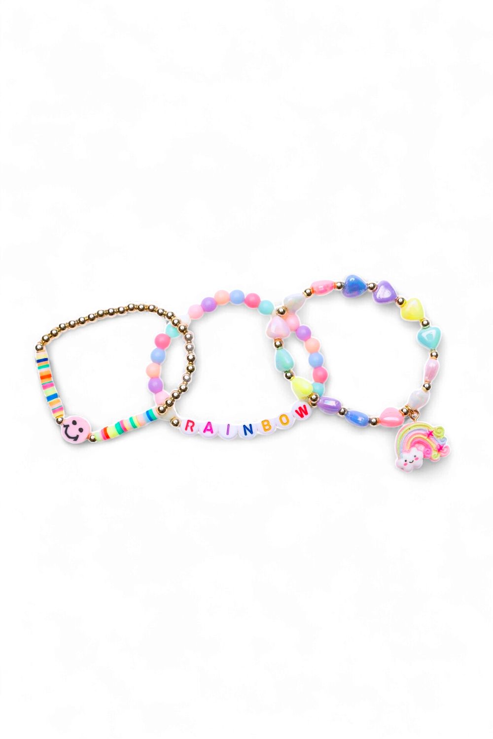 Rainbow Smiles Bracelet 3pc Set