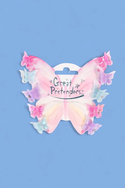 Fancy Flutter Mini Hairclips, 10pc