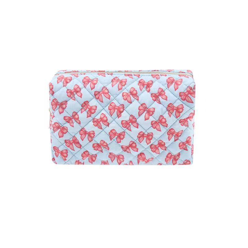 Blue Bow Cosmetic Bag