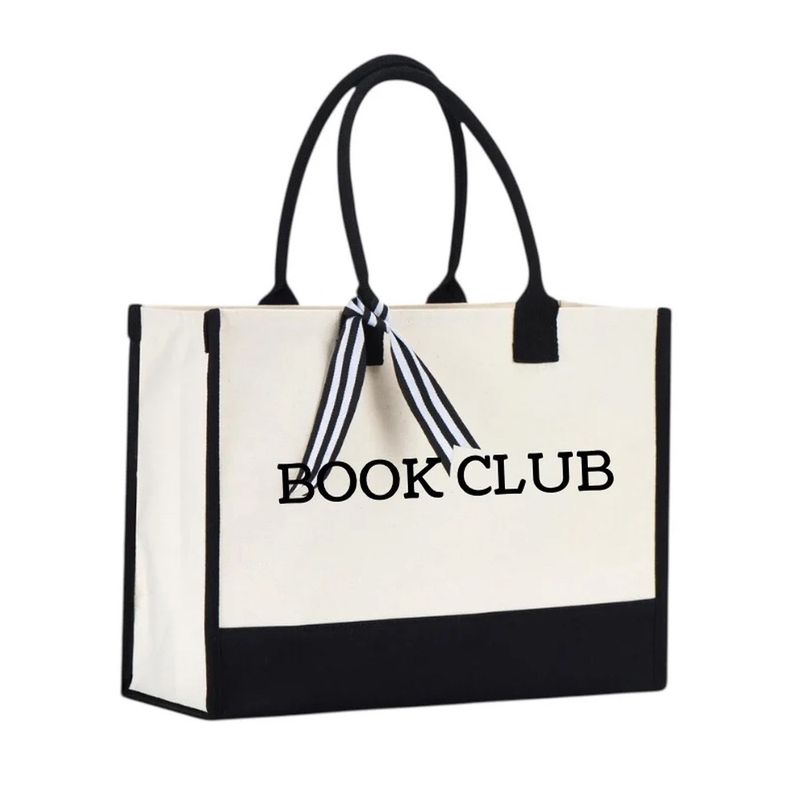 Book Club Canvas Tote Bag