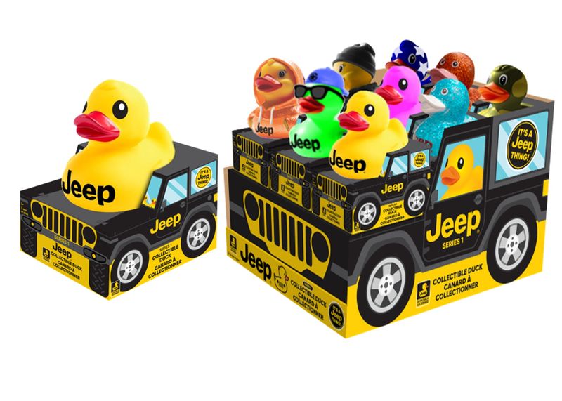 Jeep® Branded Ducks 2" Vinyl Paper Jeep 4x4 CDU