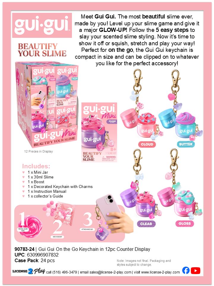 Gui Gui On The Go Keychain in 12pc CDU