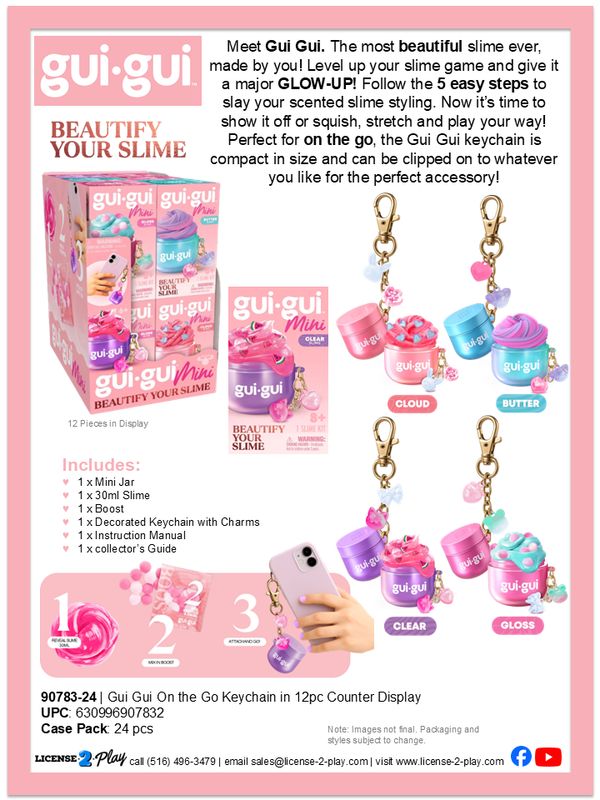 Gui Gui On The Go Keychain in 12pc CDU