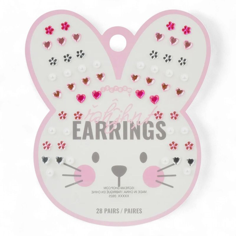 Bunny Stick On Earrings