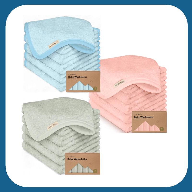 6 Pack Baby Wash Cloths