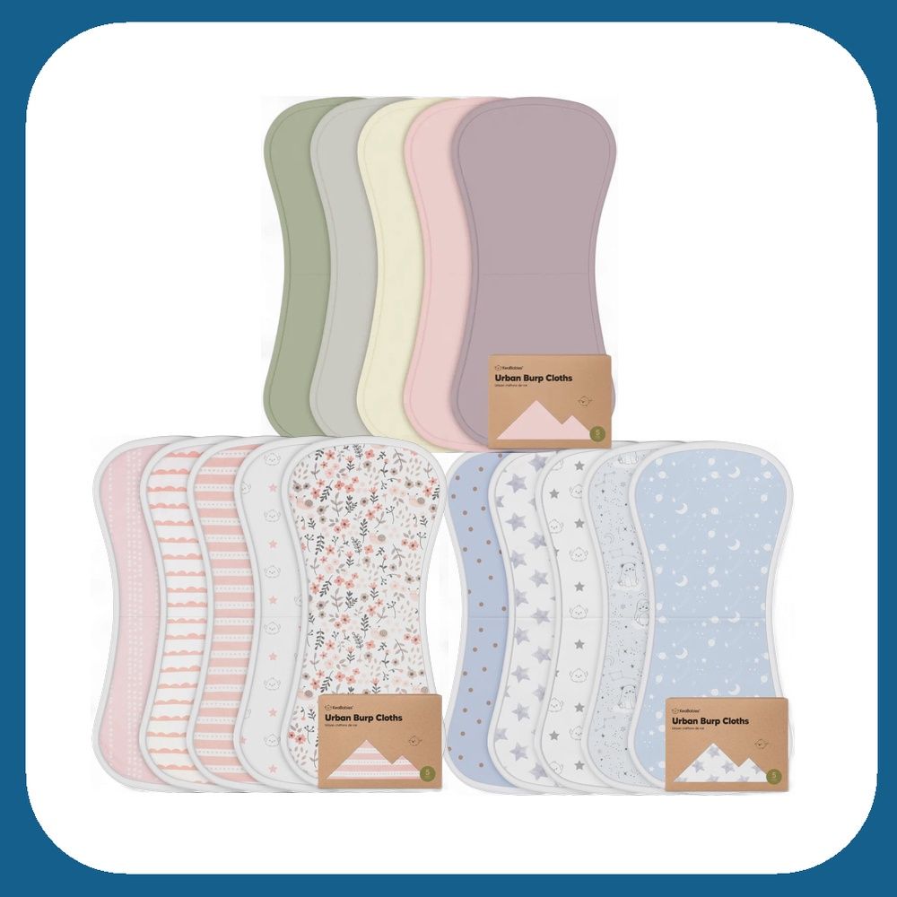5 Pack Urban Burp Cloths