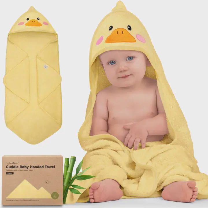 Cuddle Baby Hooded Towel, Style: Duck