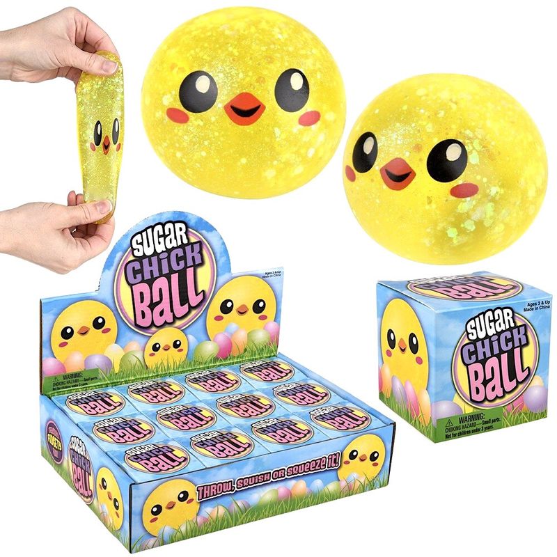 2.5" EASTER CHICK SUGAR BALL