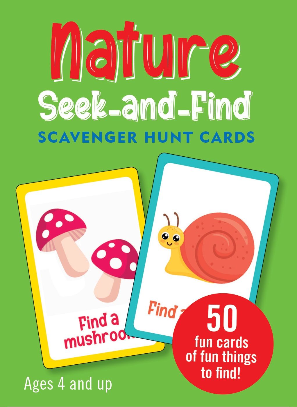 Seek and Find Scavenger Hunt Cards, Style: Nature
