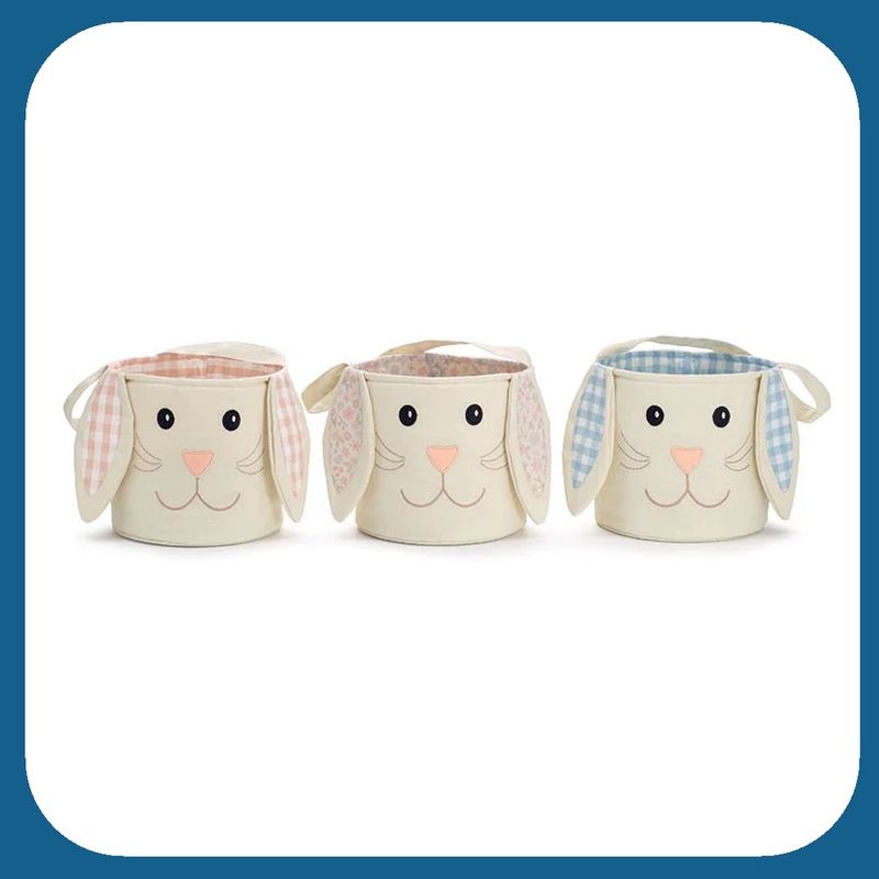 Easter Bunny Canvas Basket