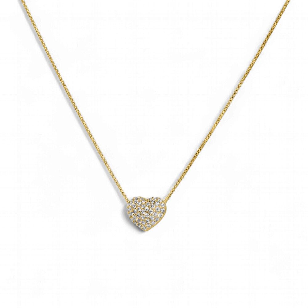Pave Mini Heart Necklace