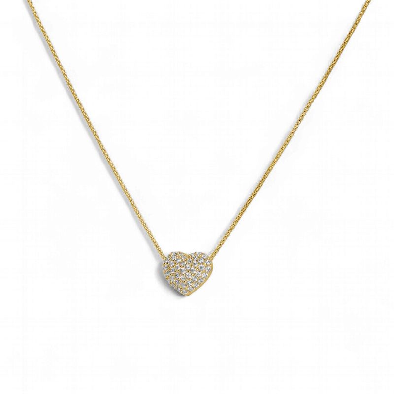 Pave Mini Heart Necklace