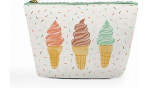 Cool and Creamy Cosmetic Pouch