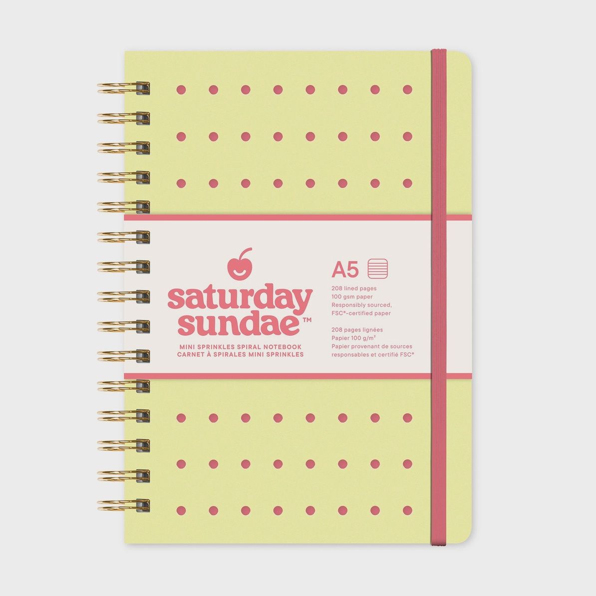 Mini Sprinkles Mini Notebook, Color: Limoncello