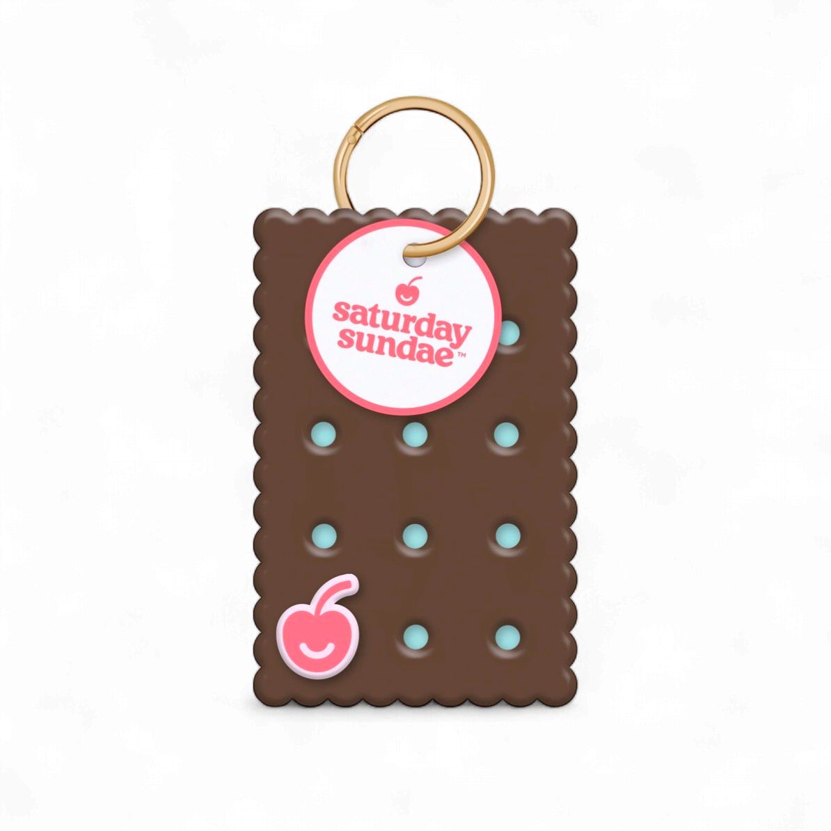 Strawberry Mini Ice Cream Sandwich  Charm Note Card