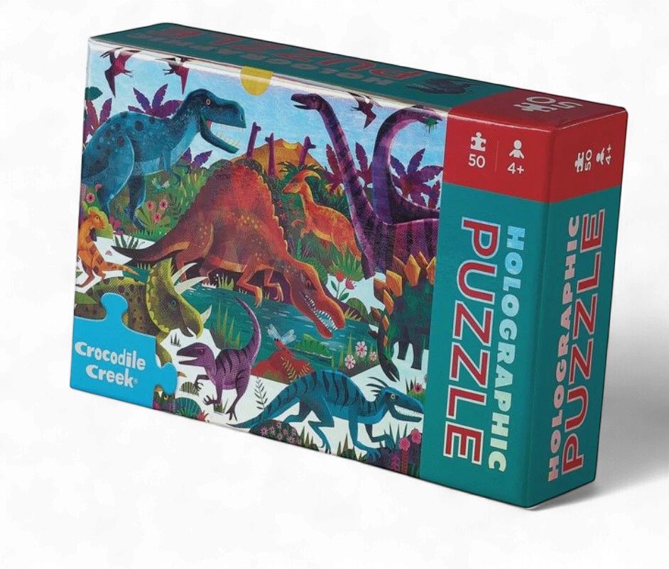 50 Pc Boxed Mini Holo Puzzle Dinosaurs