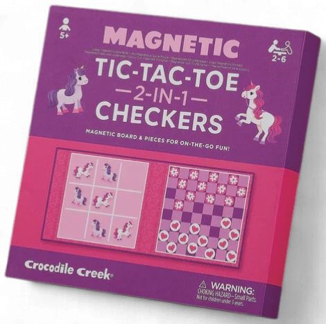 Magnetic Games Tic Tac Toe &amp; Checkers Unicron