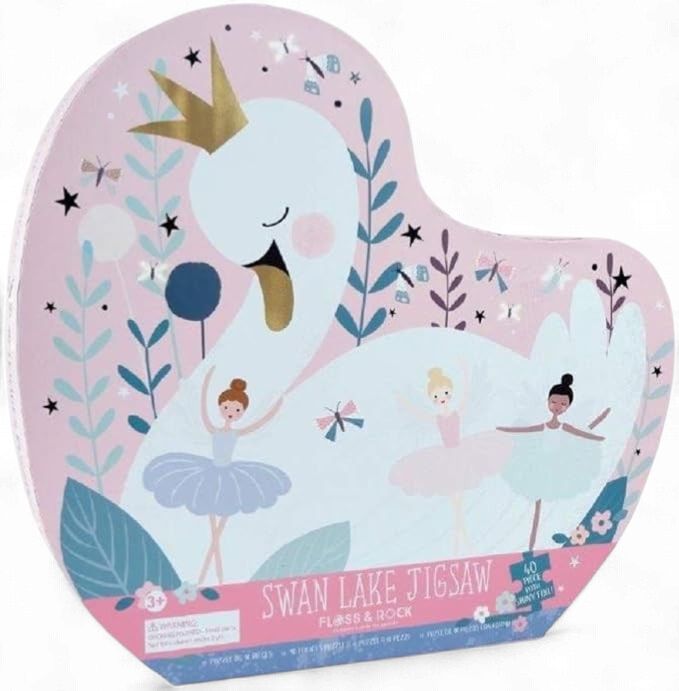 Enchanted 40pc "Swan" Shaped Jigsaw with Shaped Box