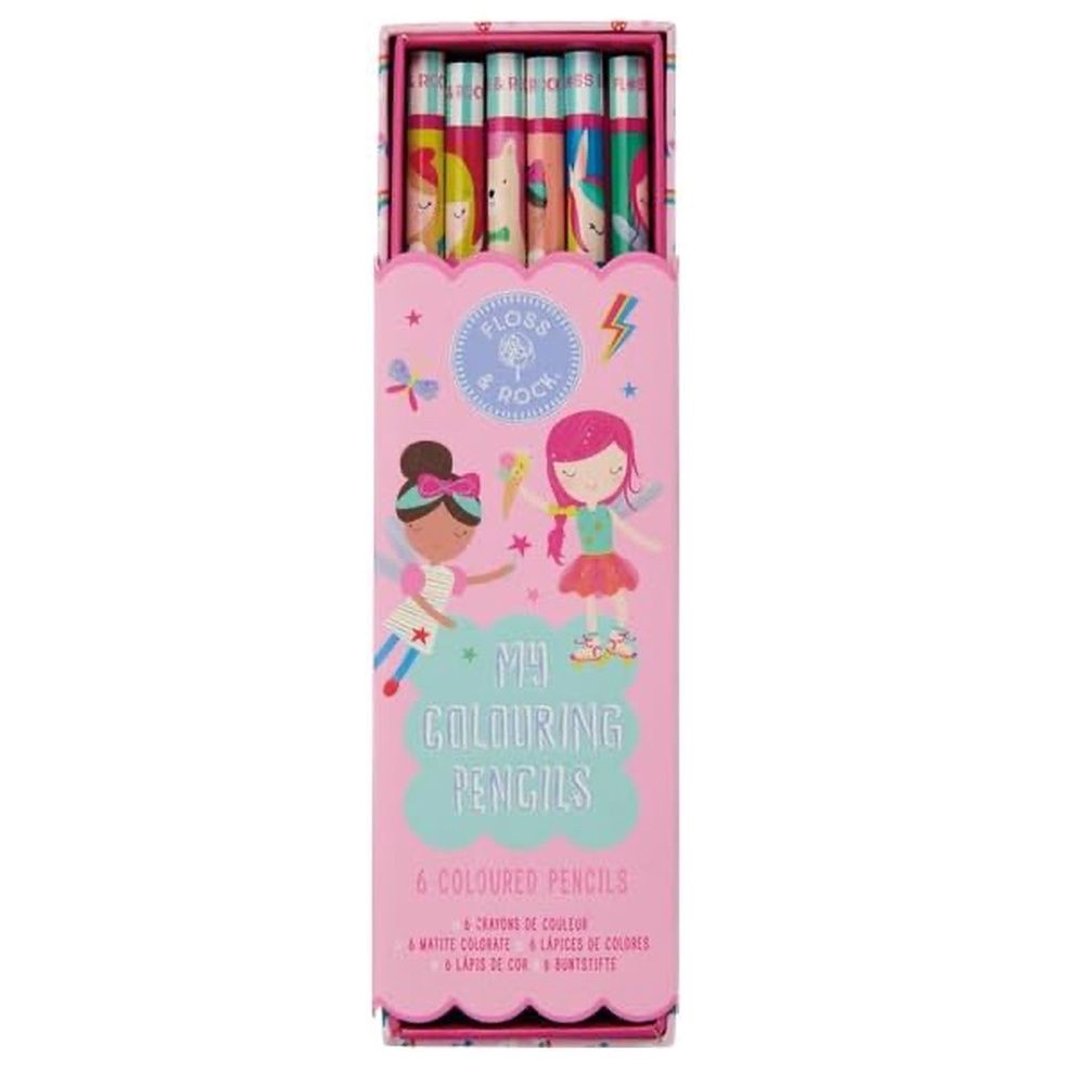 My Pack of 6 Coloring Pencils, Style: Rainbow Fairy