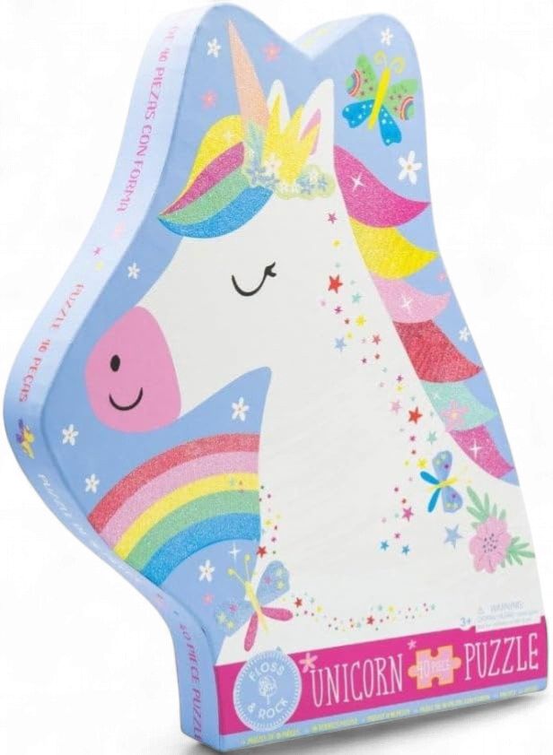 Rainbow Unicorn 40pc "Unicorn" Shaped Jigsaw