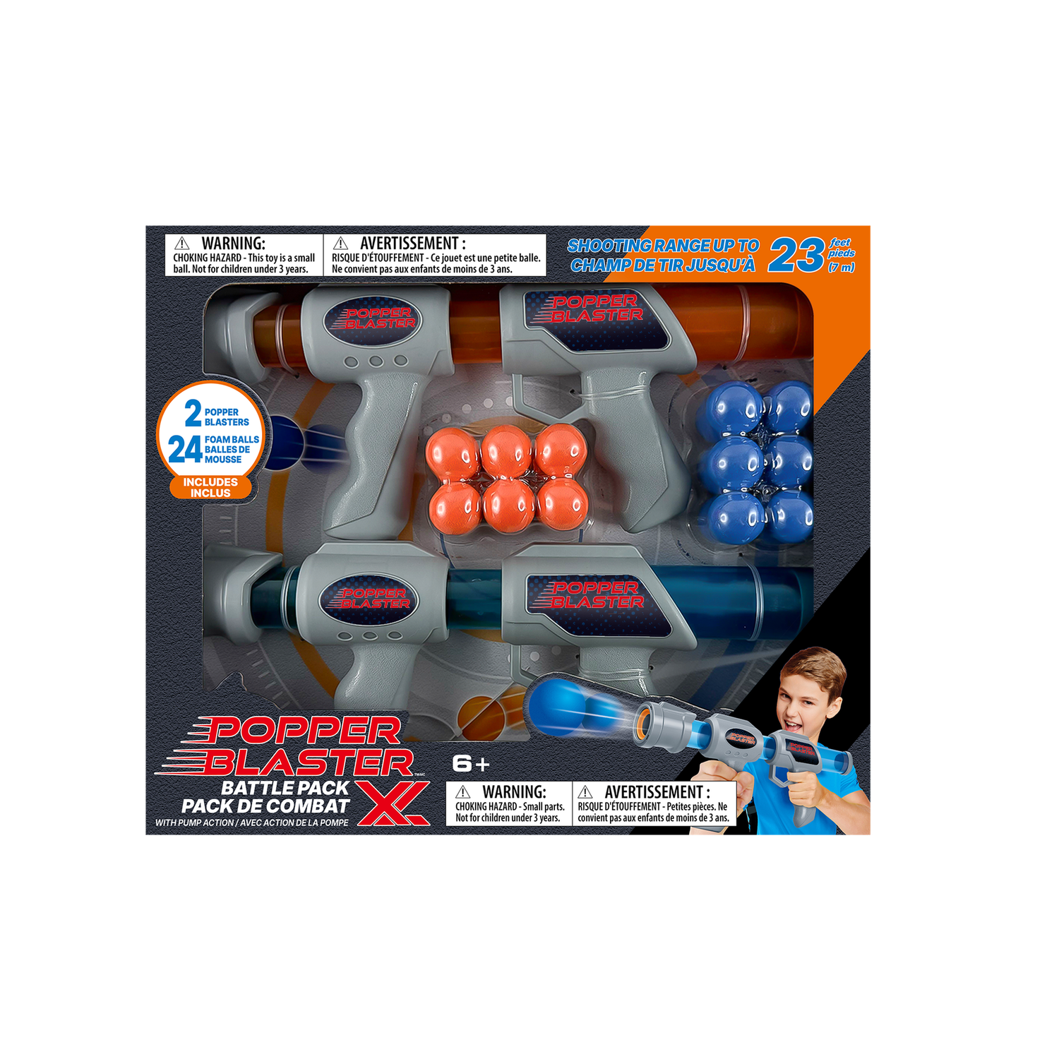 POPPER BLASTER XL 2 PACK w 24 BALLS