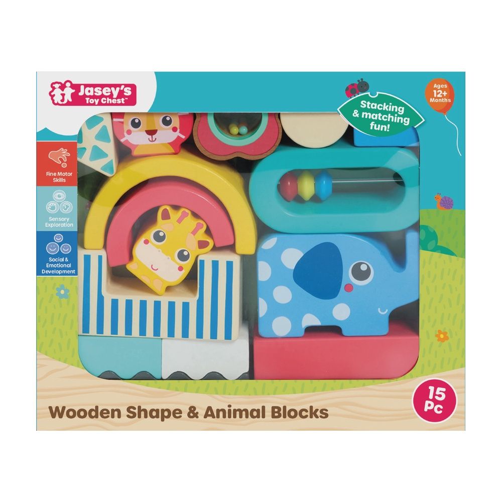Wooden Shape &amp; Animal Blocks