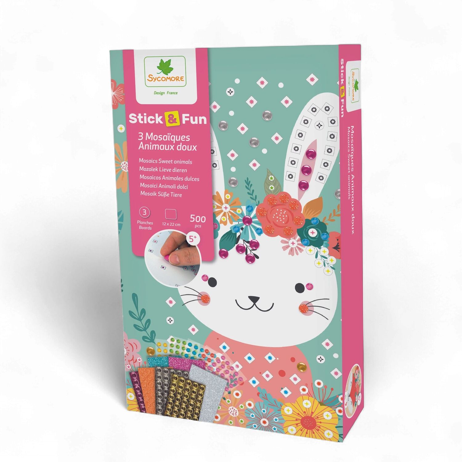 Stick'N Fun - XS Mosaics Cuddly Animals